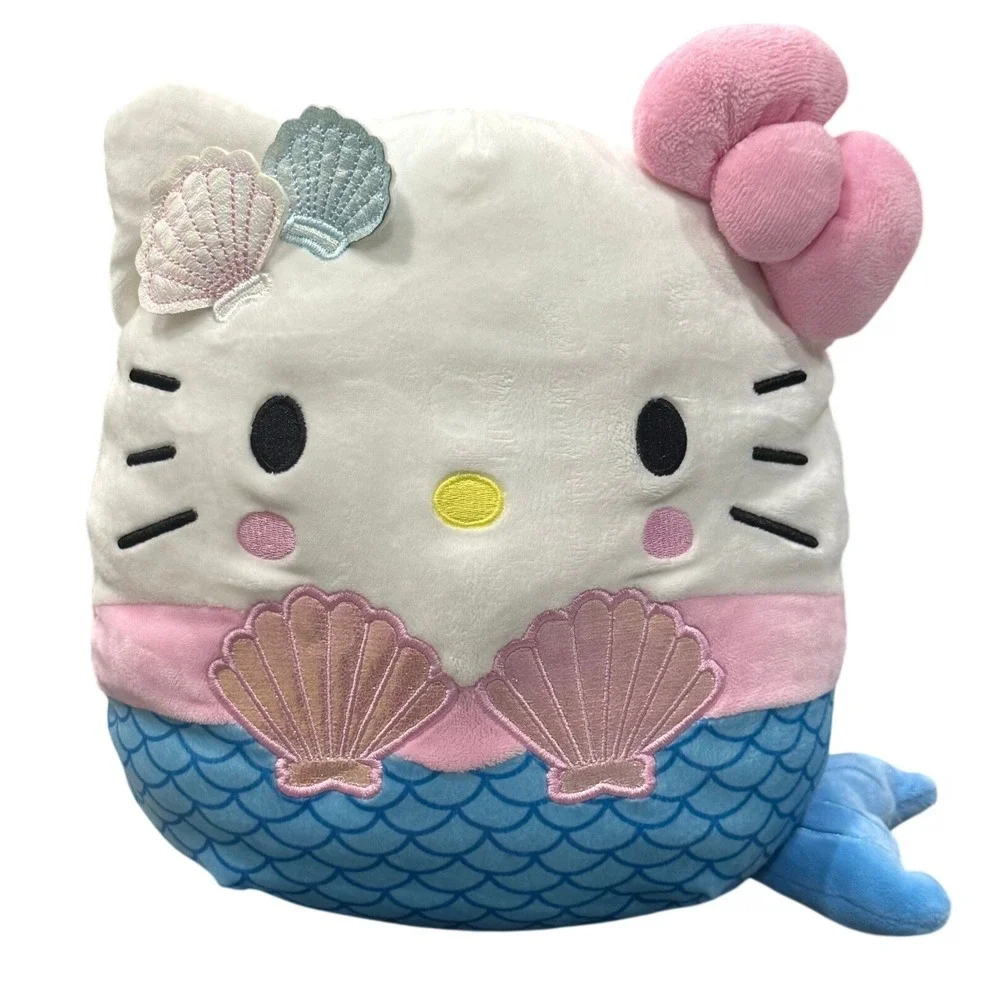 Squishmallows Hello Kitty Mermaid 12 Inch Plush Sanrio Blue Pink White SIL-34947